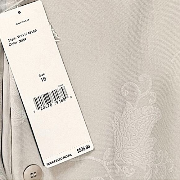 Emanuel Ungaro Cream Floral Blazer | Size 16 - Picture 7 of 7